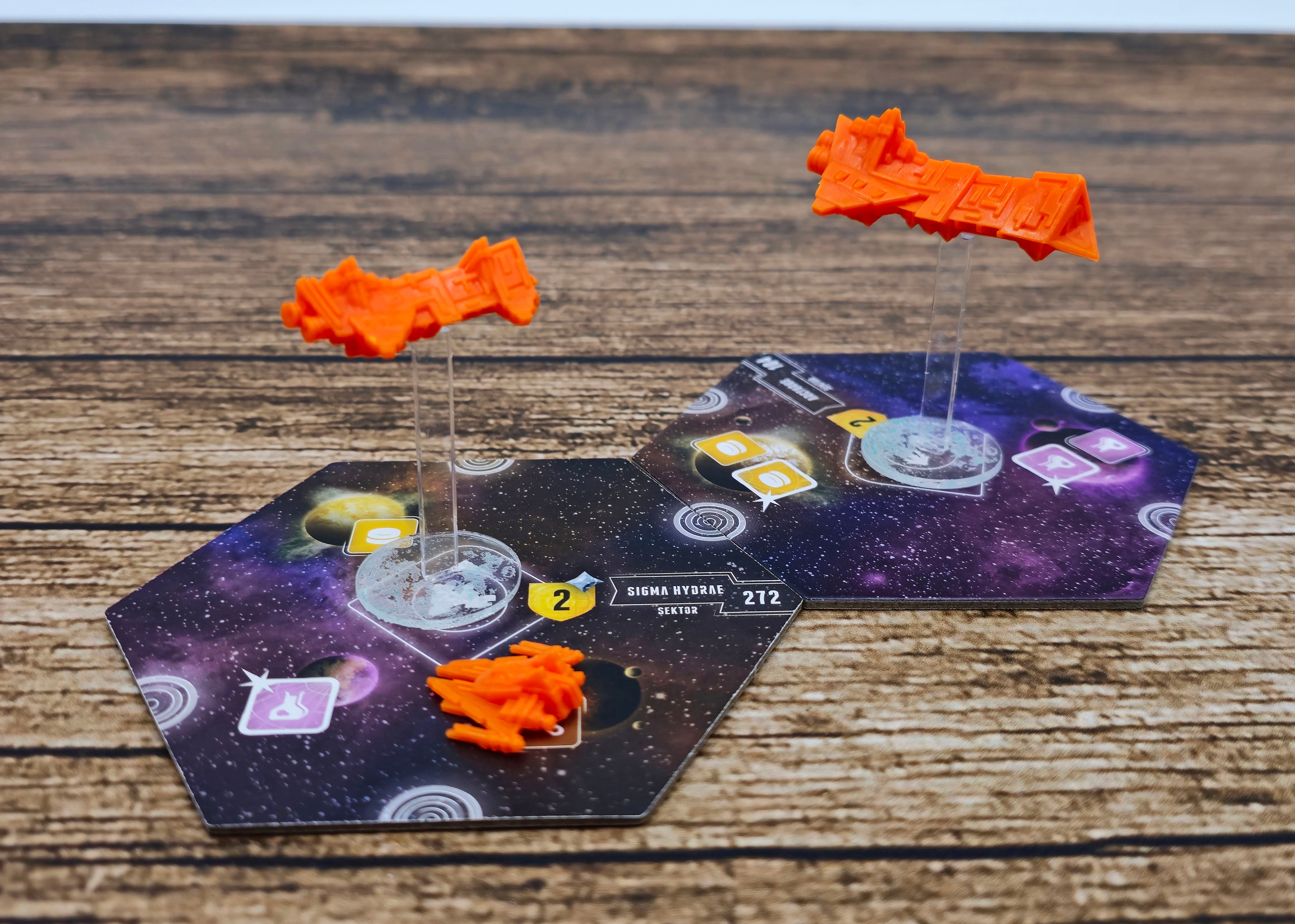 Acrylstandee für Eclipse 2. Dawn / Ship Stands for Eclipse 2. Dawn