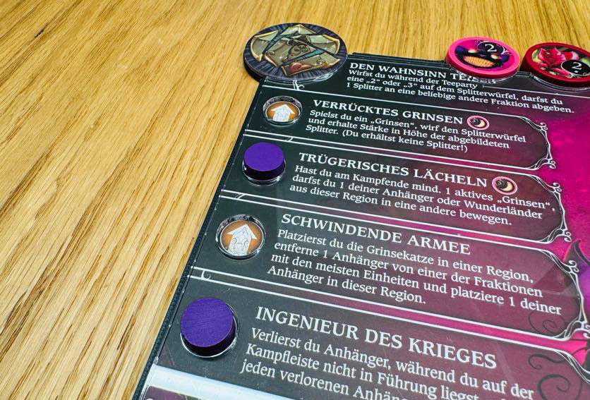 Playerboard Acryloverlay für Wonderlands War