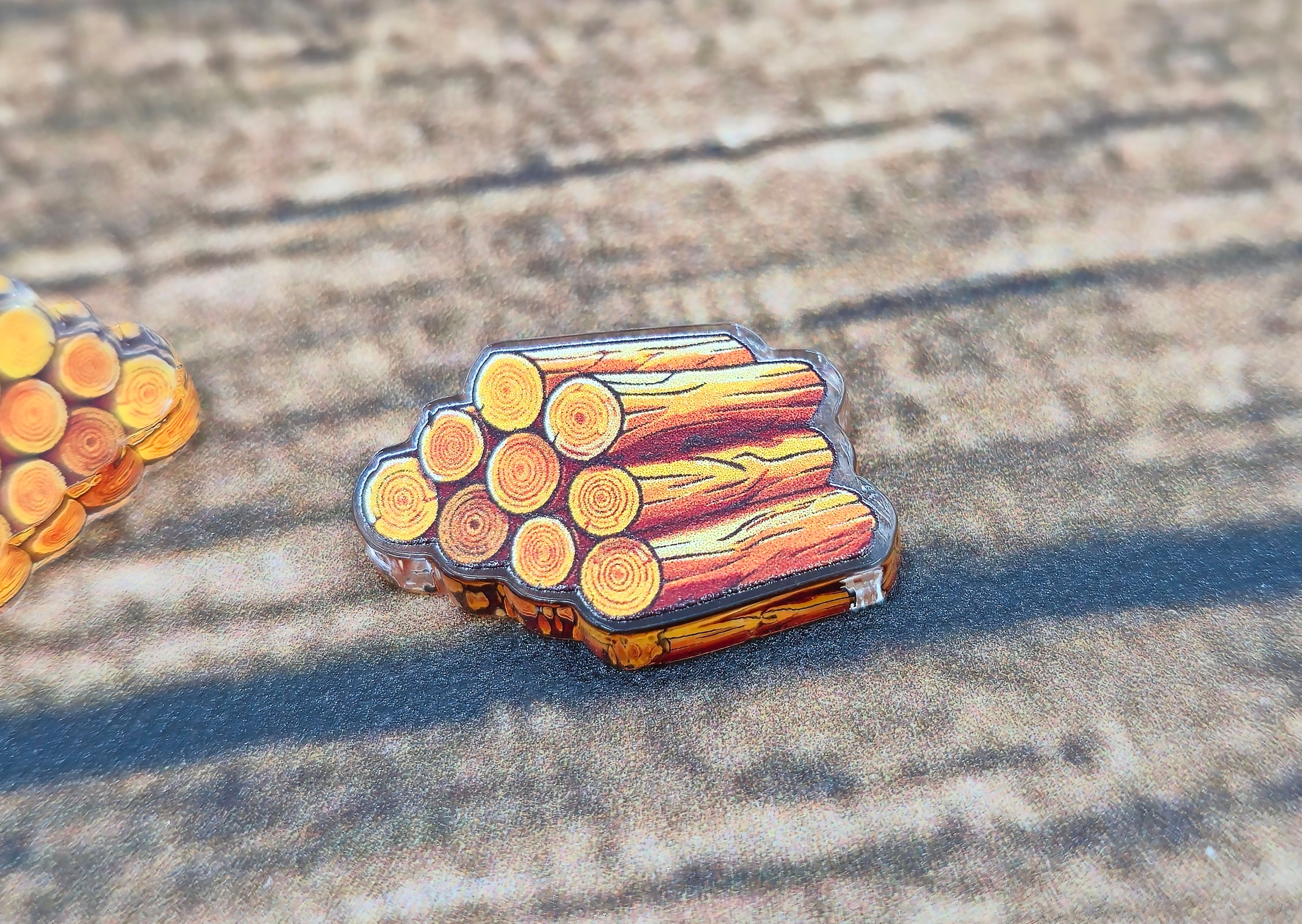 Acryl Deluxe Token Holzstapel