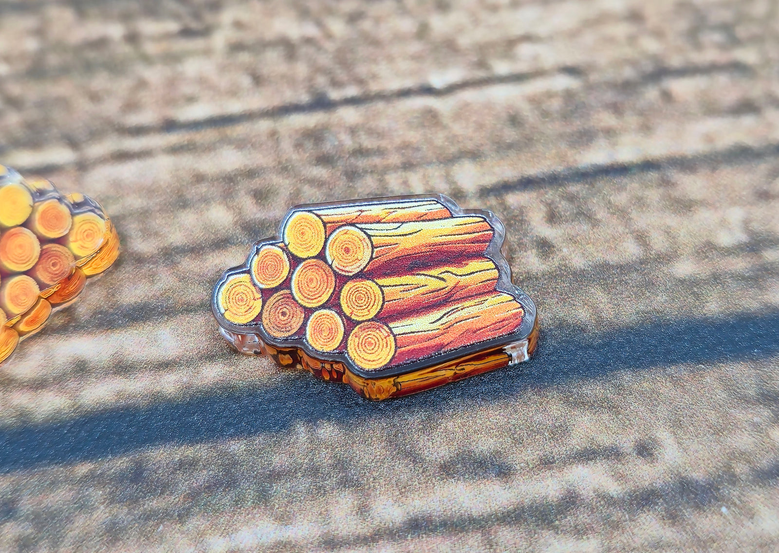 Acryl Deluxe Token Holzstapel