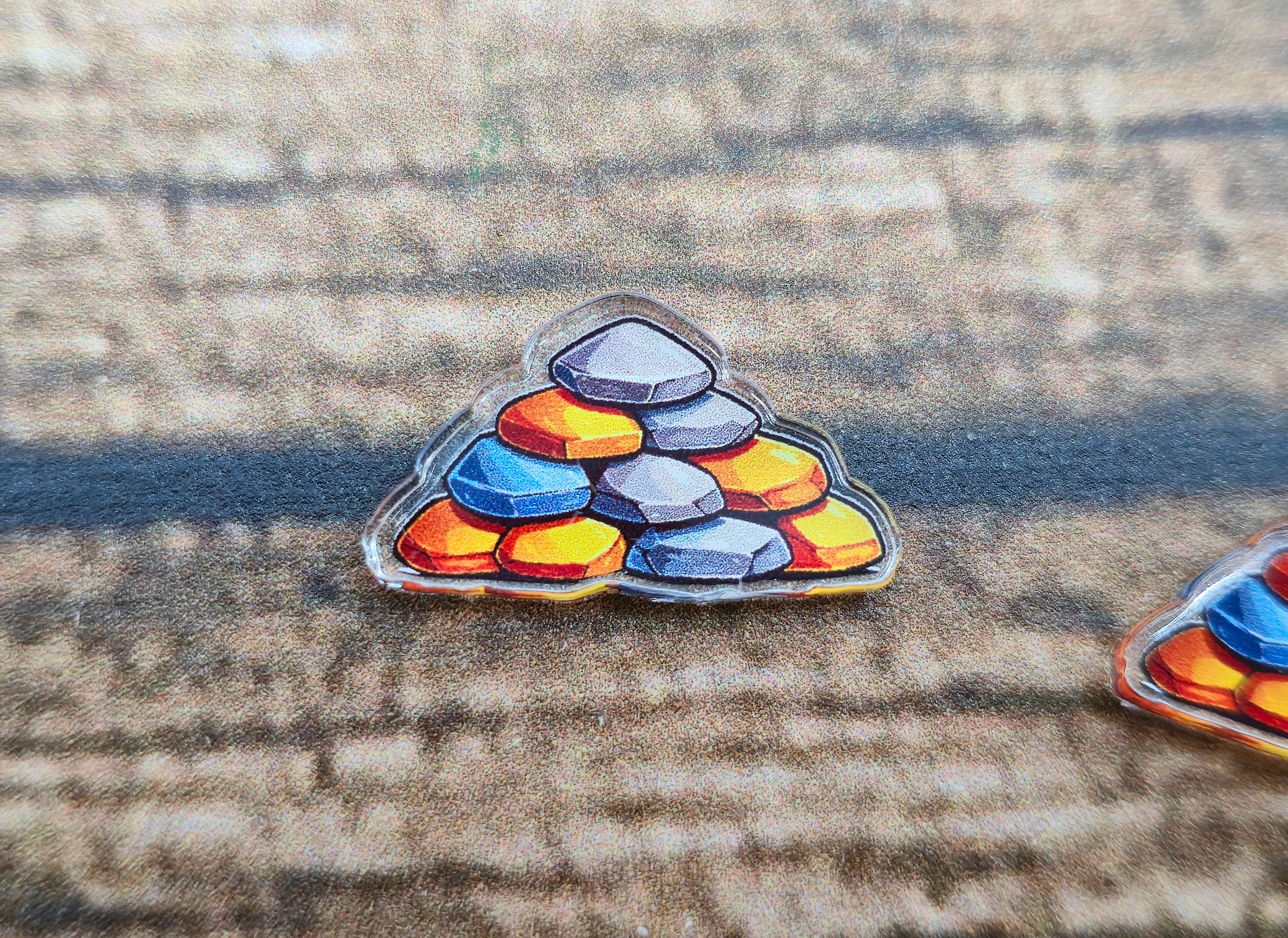 Acryl Deluxe Token Steinstapel universell