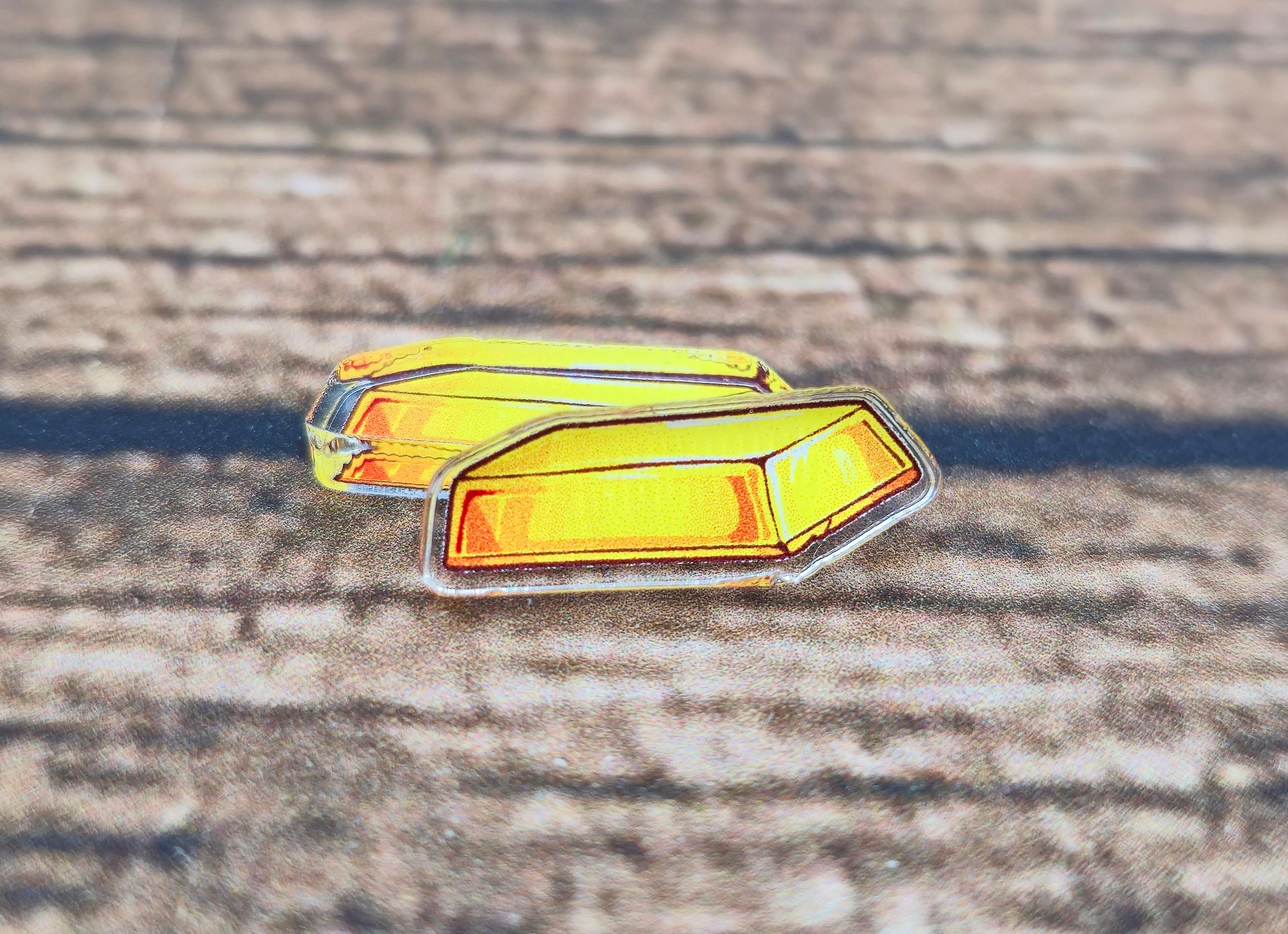 Acryl Deluxe Token Goldbarren universell