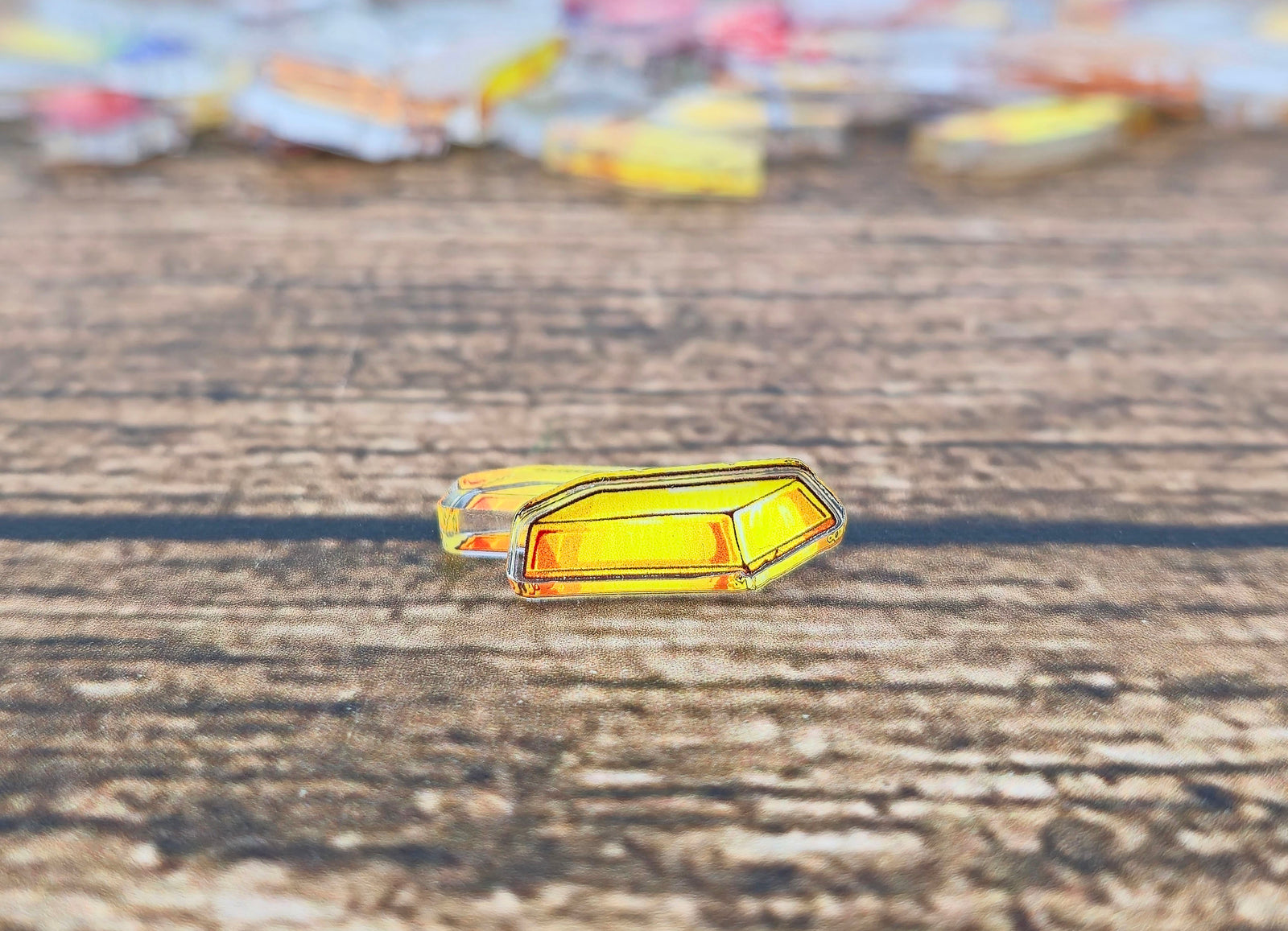 Acryl Deluxe Token Goldbarren universell