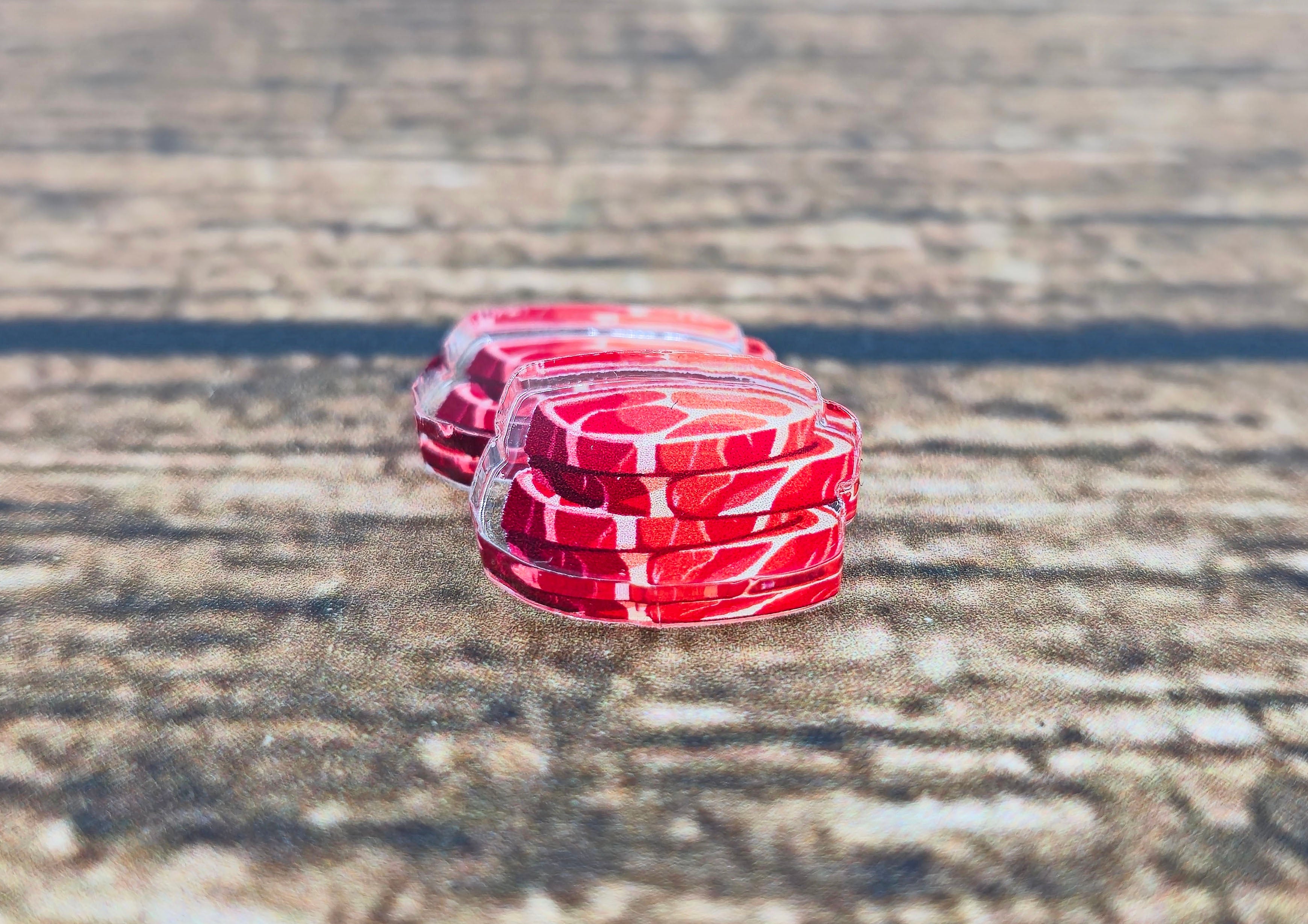 Acryl Deluxe Token Fleischstapel universell