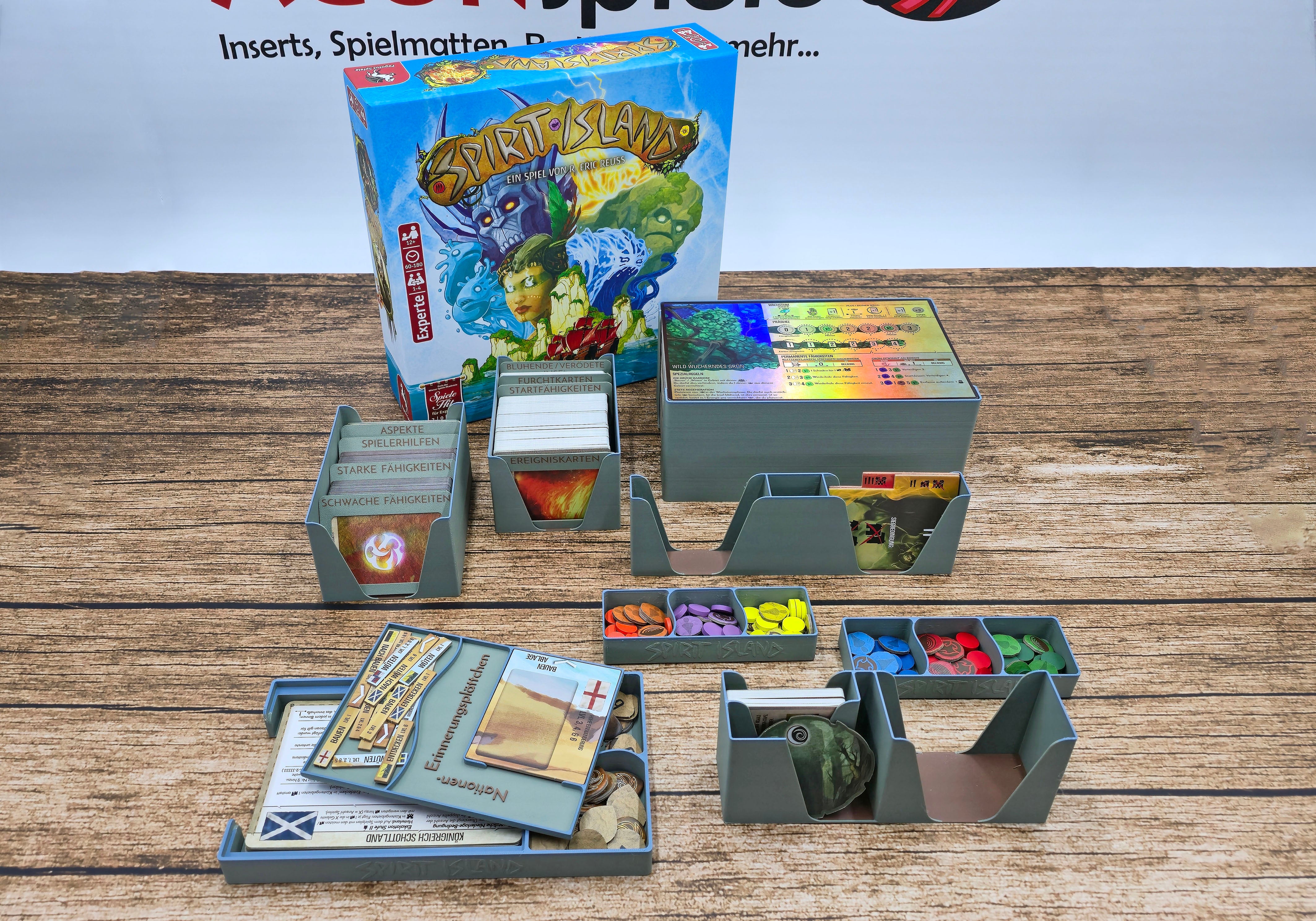 Insert für Spirit Island + Erweiterungen (2 Boxen)