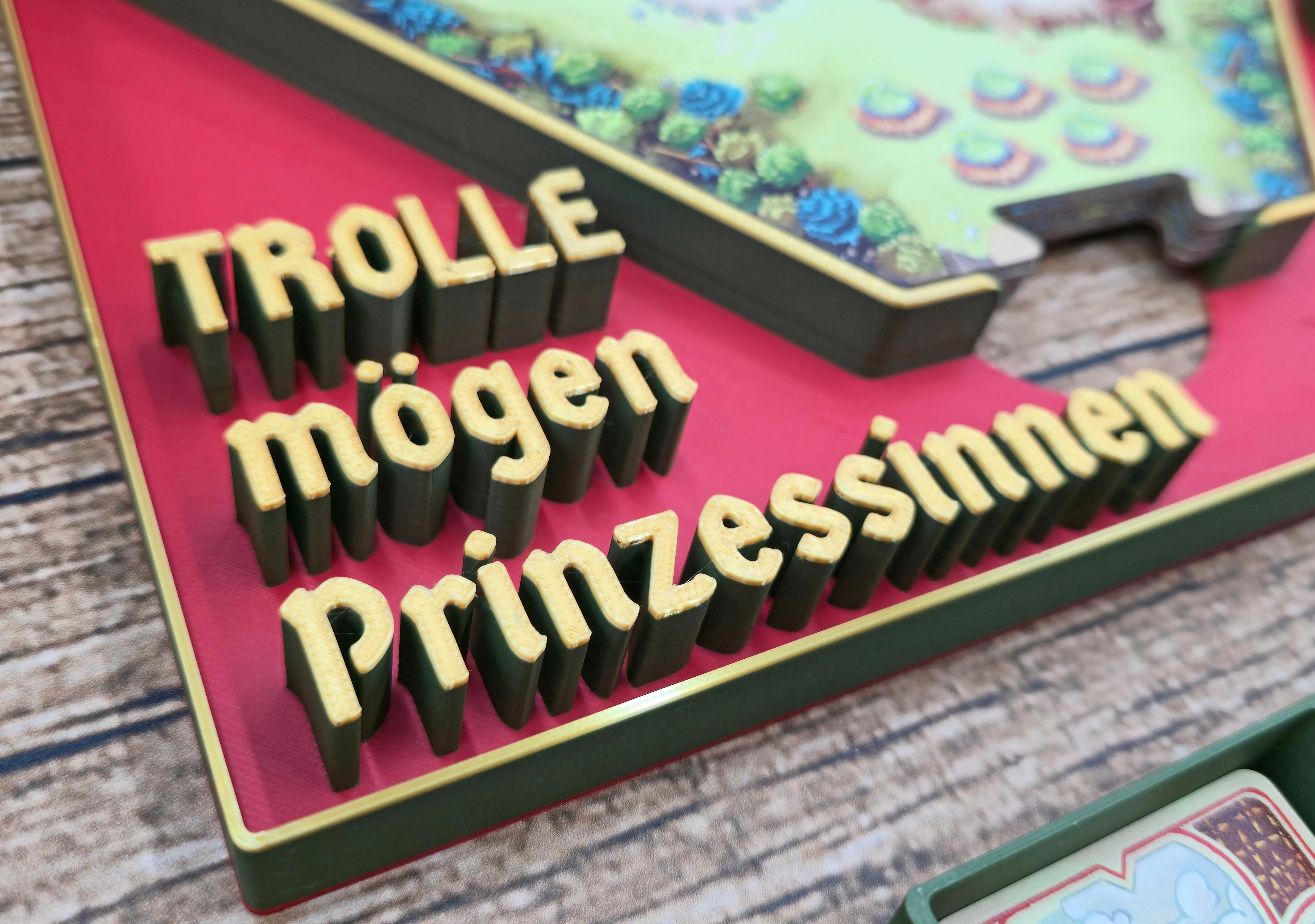 Trolle mögen Prinzessinnen Insert 3D Druck