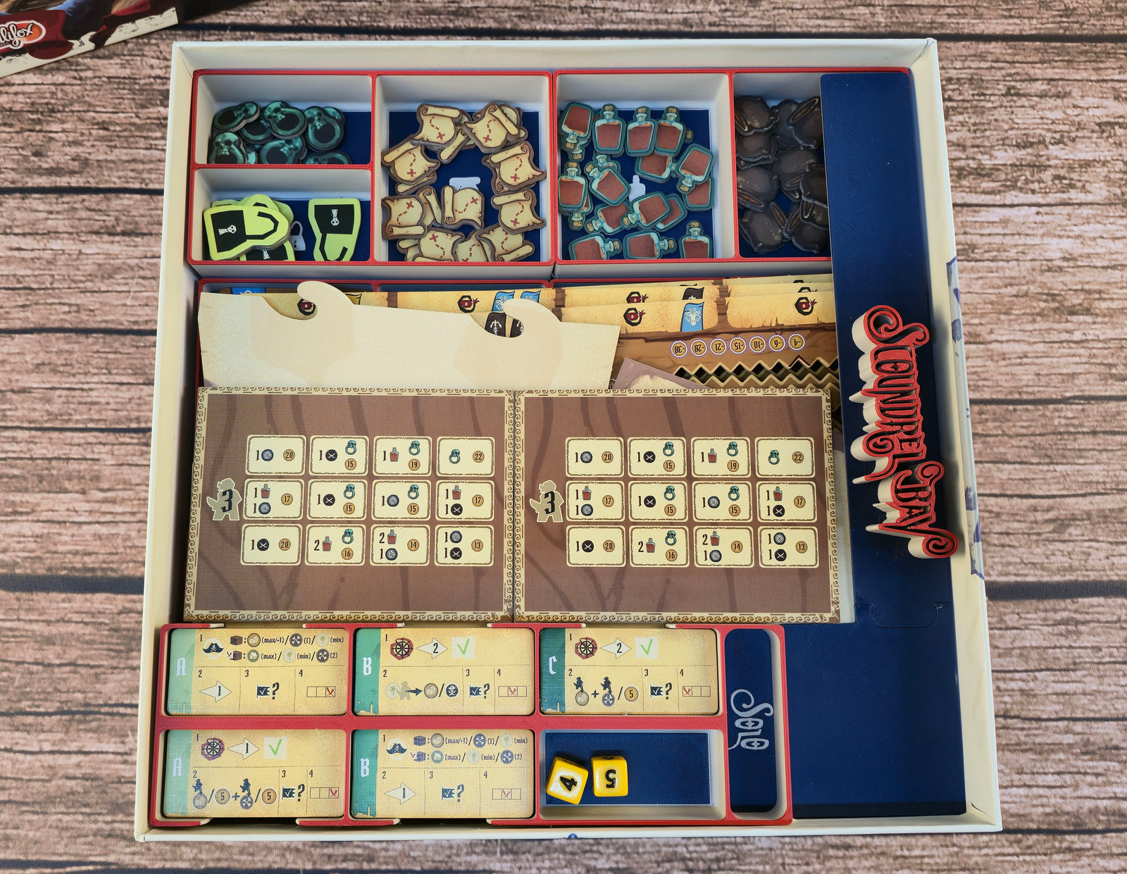 Insert für Fortunes of Scoundrel Bay