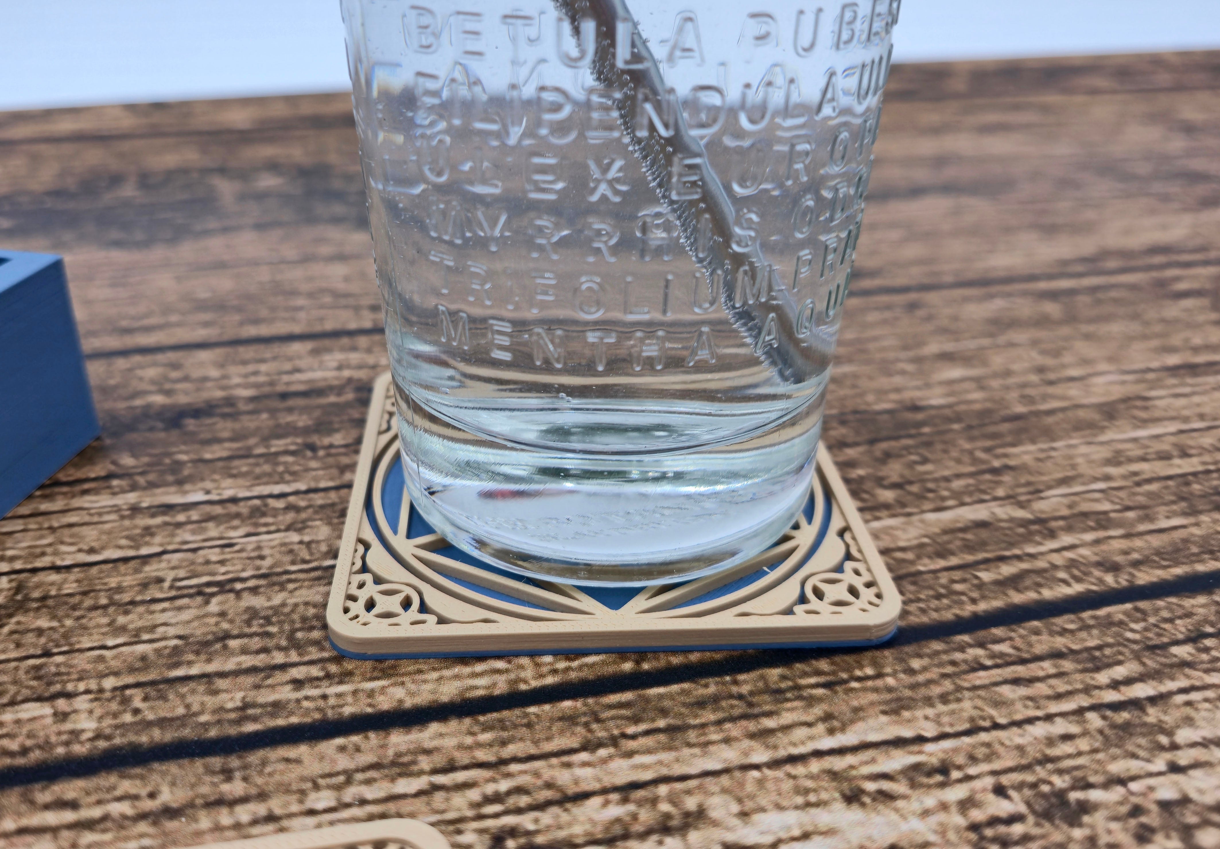 3D-Untersetzer im D20-Design "eckig"
