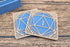 3D-Untersetzer im D20-Design "eckig"
