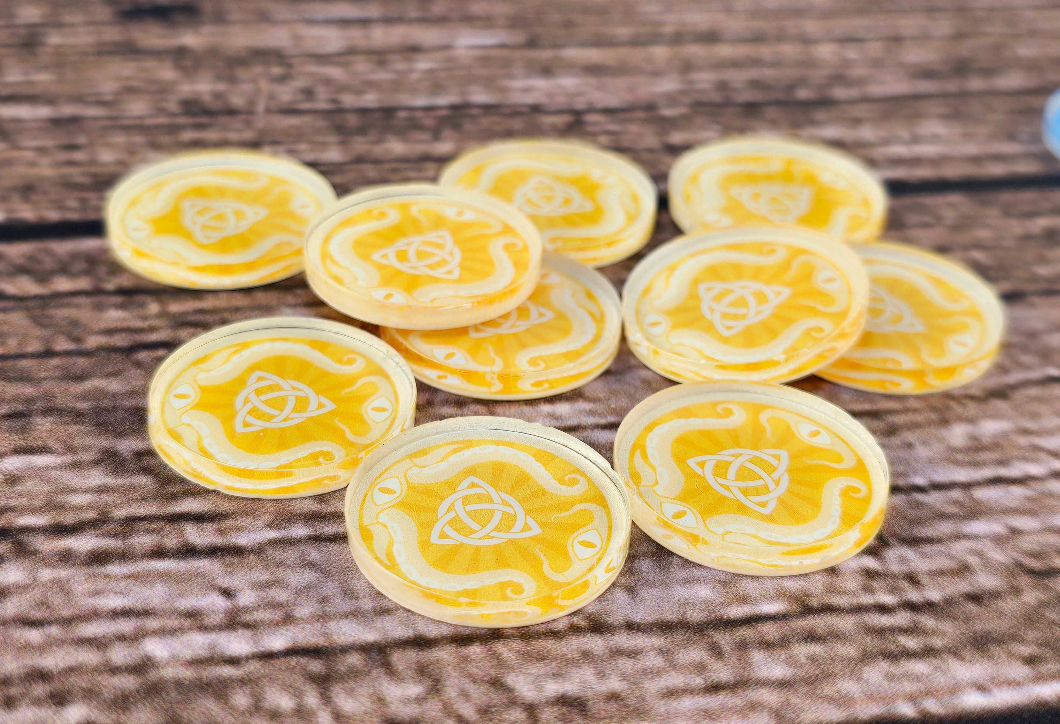 Arkham Horror Chaos Acryl Deluxe Token für Erweiterung