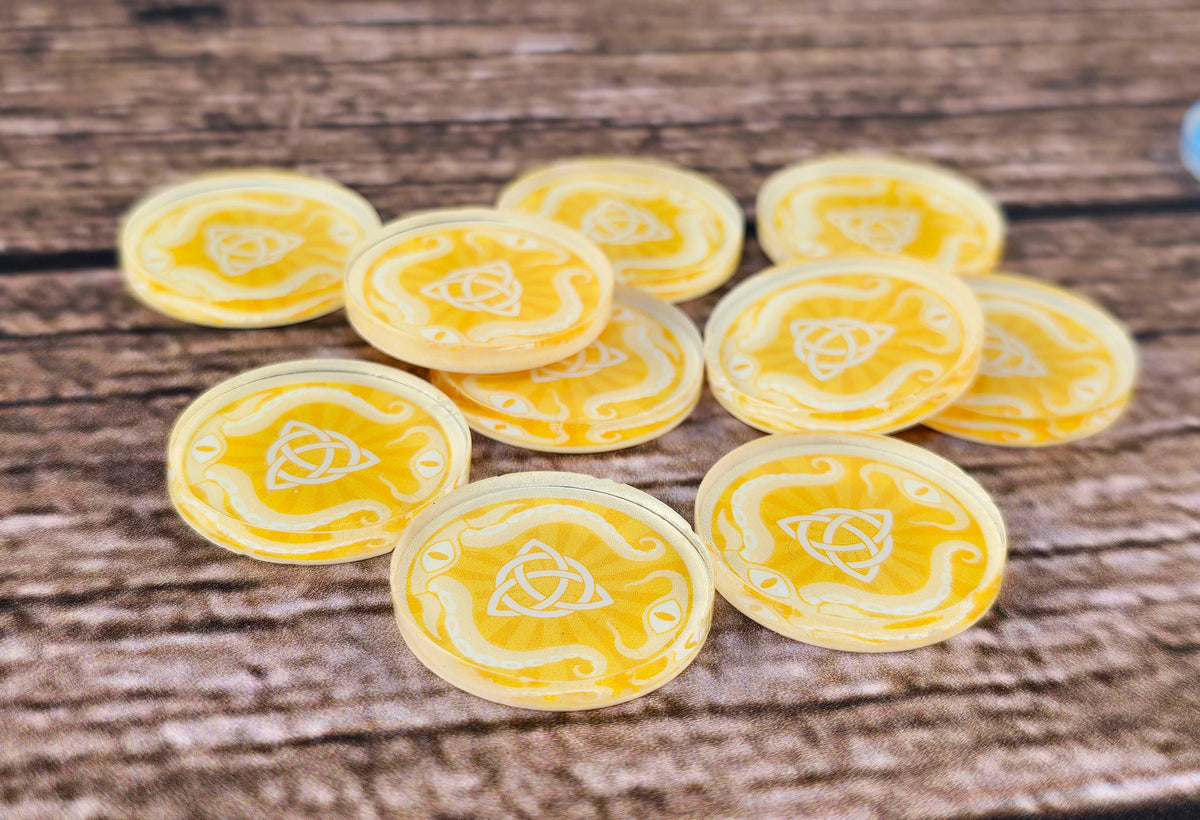 Arkham Horror Chaos Acryl Deluxe Token für Erweiterung