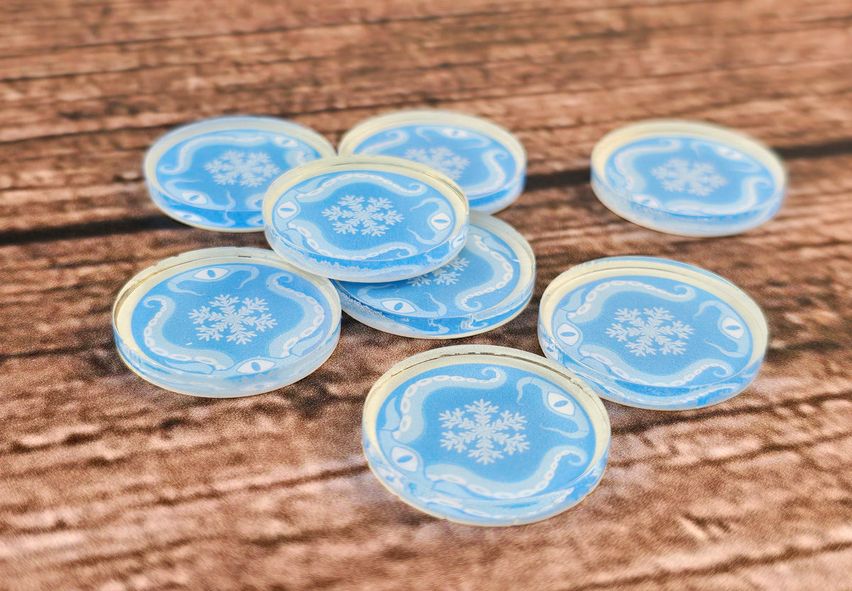 Arkham Horror Chaos Acryl Deluxe Token für Erweiterung