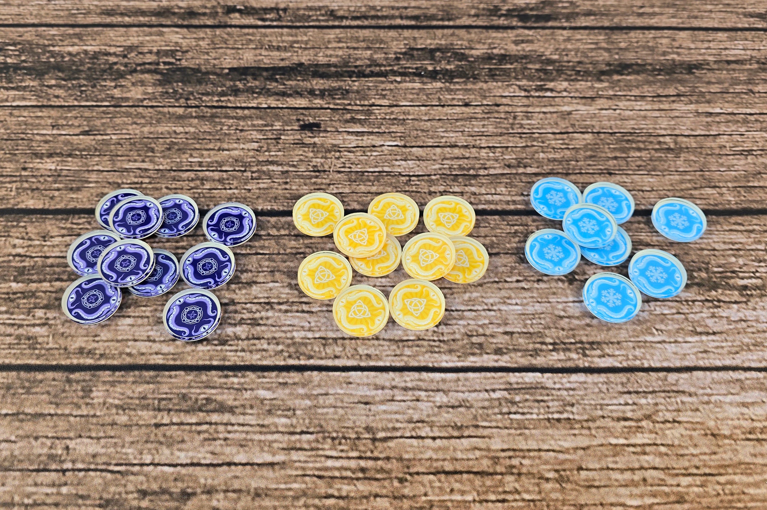 Arkham Horror Chaos Acryl Deluxe Token für Erweiterung