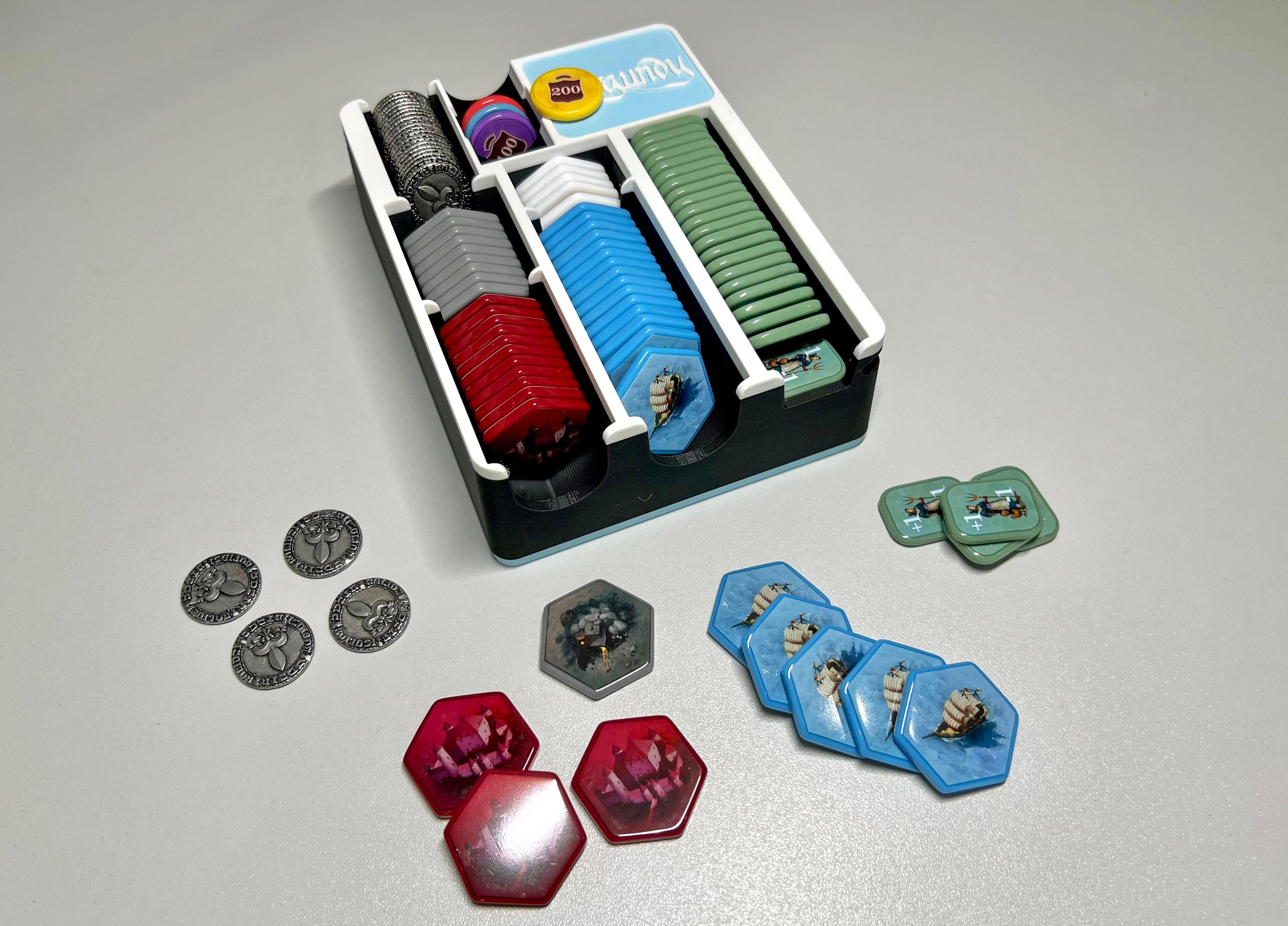 Acryltokentray passend für das Spiel Die Burgen von Burgund Special Edition